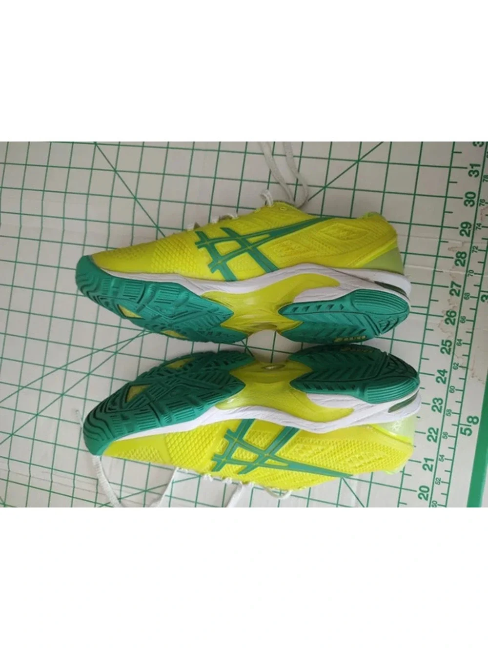 ASICS Women's Yellow and Green Sport Shoes Size 7